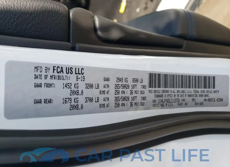 1C4RJFAG5LC115733# 12