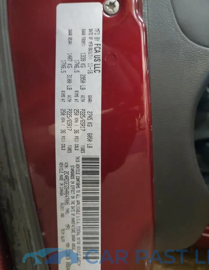 2C4RDGEG5HR647005# 13