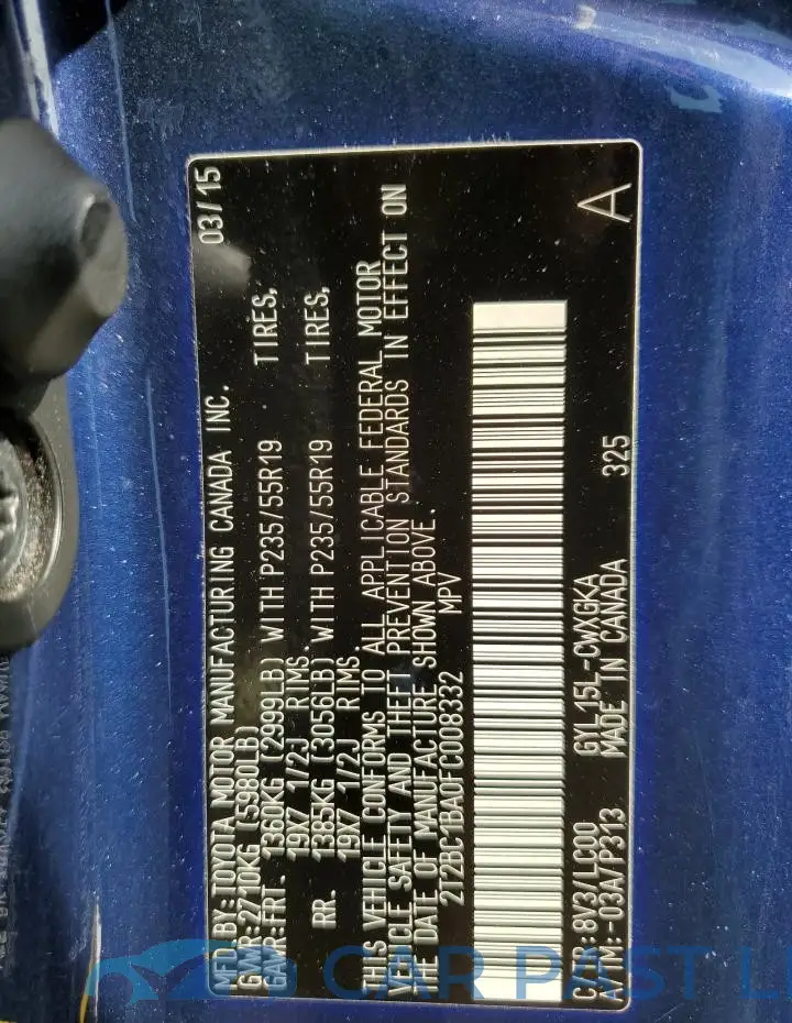 2T2BC1BA0FC008332# 14