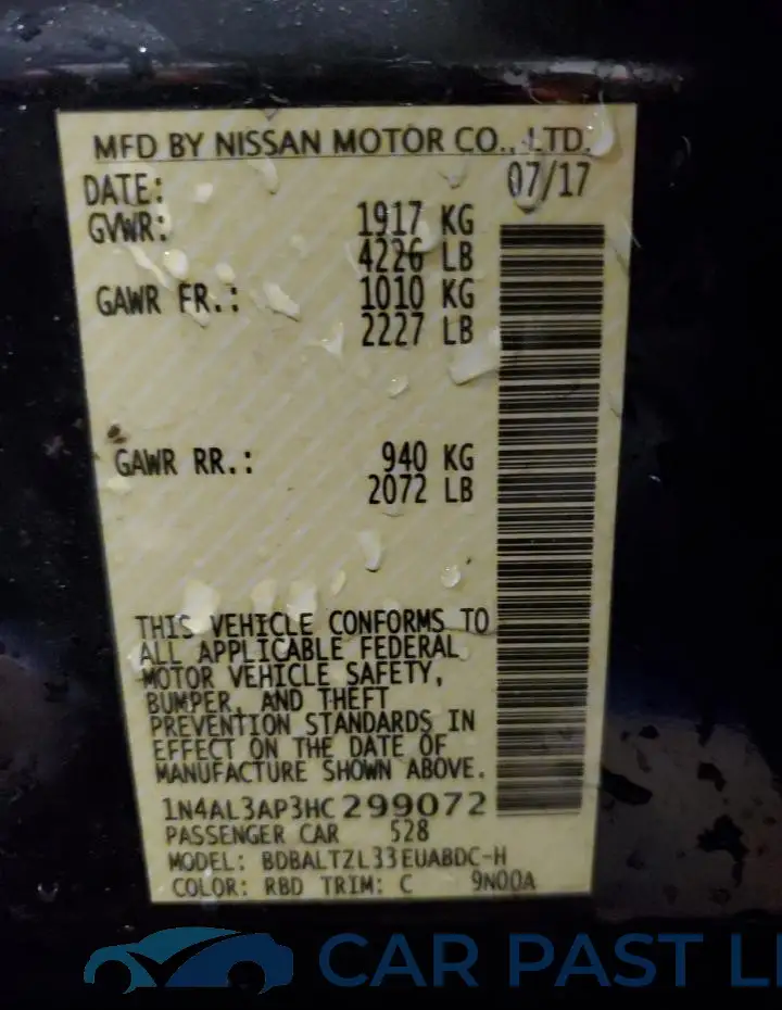 1N4AL3AP3HC299072# 12