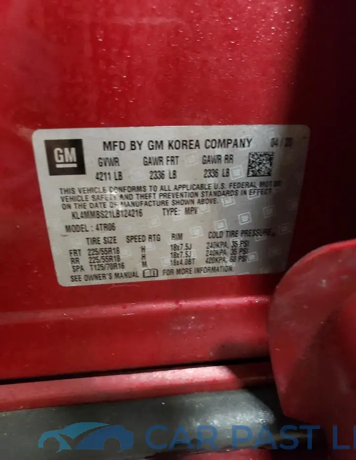 KL4MMBS21LB124216# 13