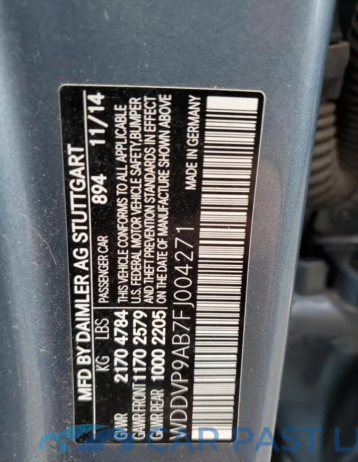 WDDVP9AB7FJ004271# 13