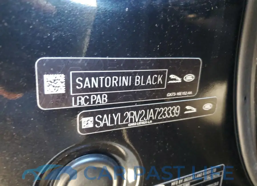 SALYL2RV2JA723339# 12