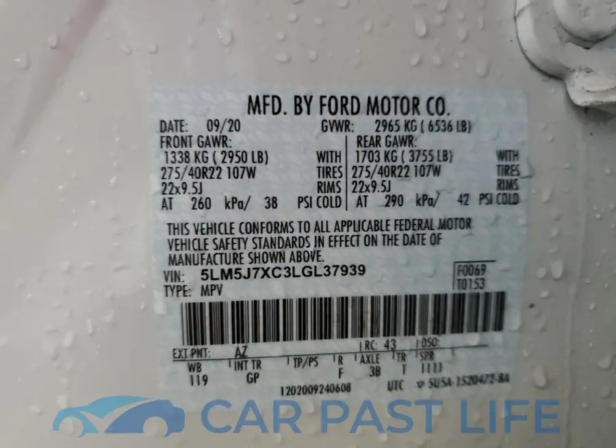 5LM5J7XC3LGL37939# 13