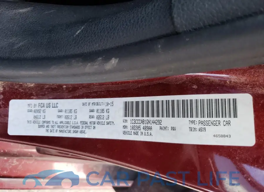 1C3CCCAB1GN144292# 12