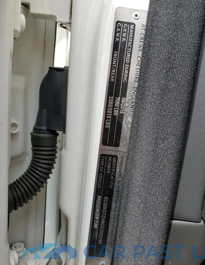 SCBBG7ZH8GC002290# 12