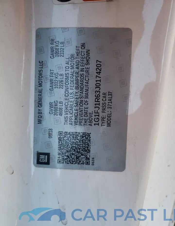 1G1FJ1R63J0174207# 12