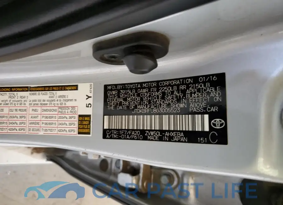 JTDKBRFU8G3005523# 12