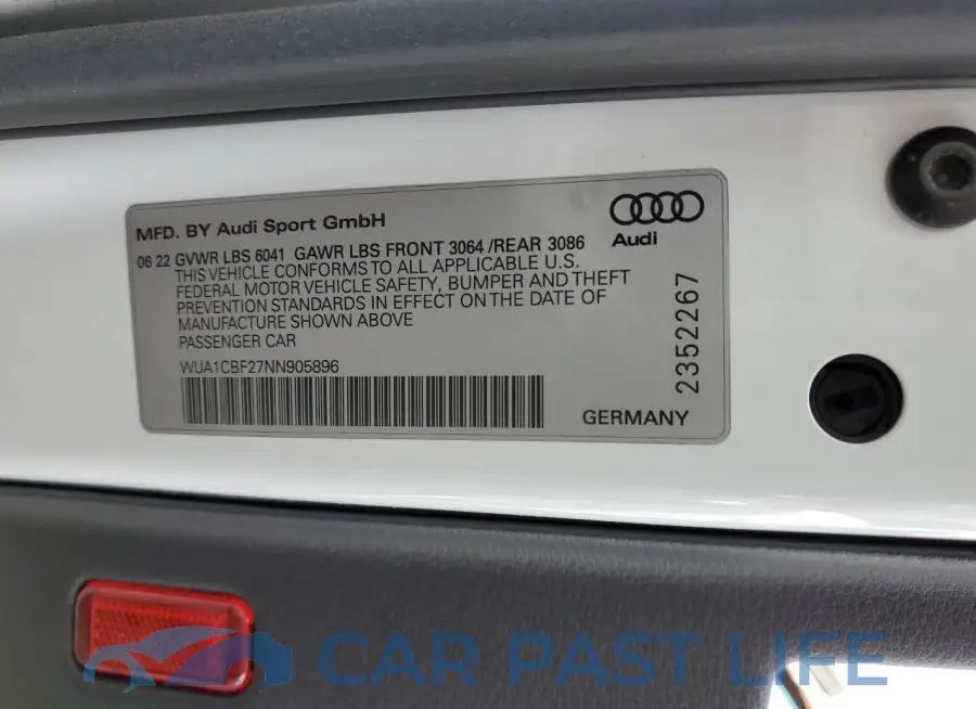 WUA1CBF27NN905896# 12