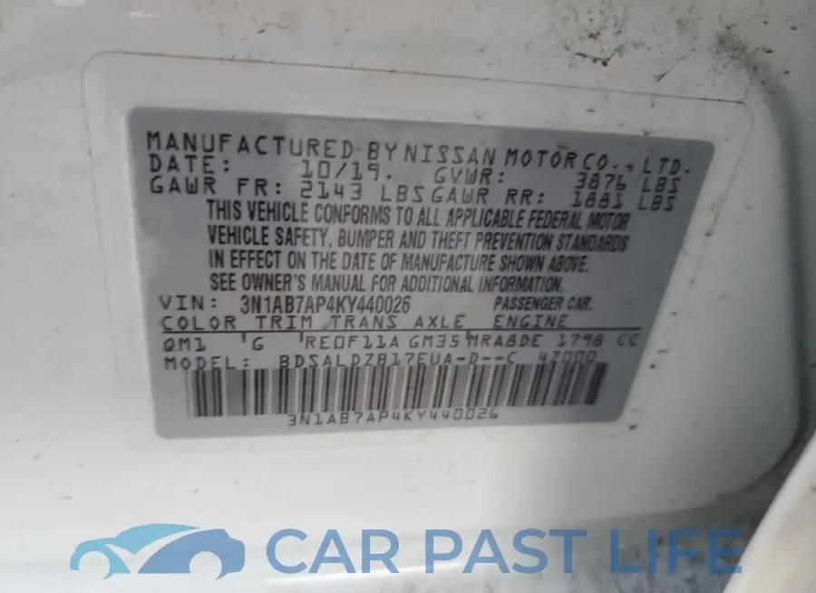 3N1AB7AP4KY440026# 12