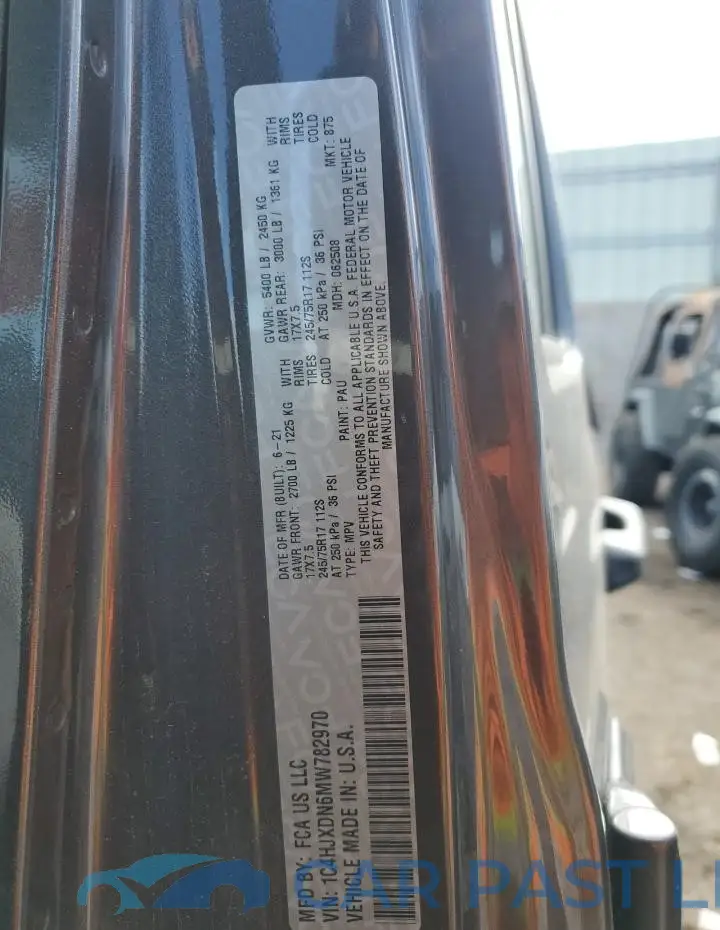 1C4HJXDN6MW782970# 12