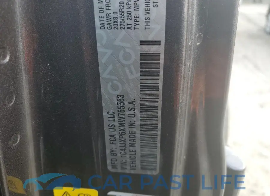 1C4JJXP6XMW765563# 12