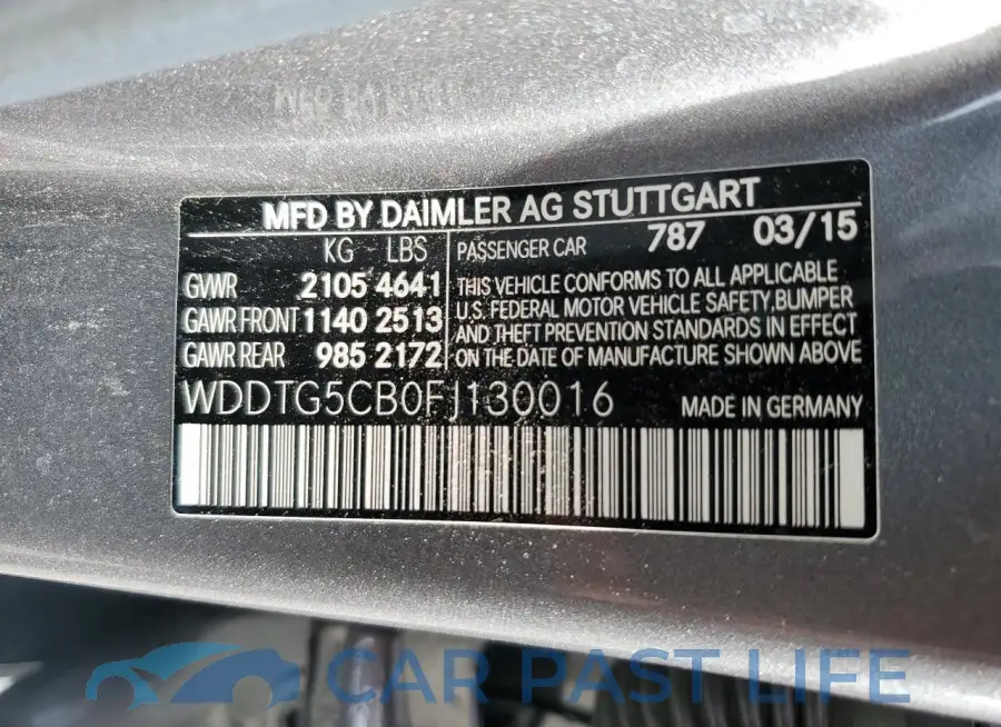 WDDTG5CB0FJ130016# 12