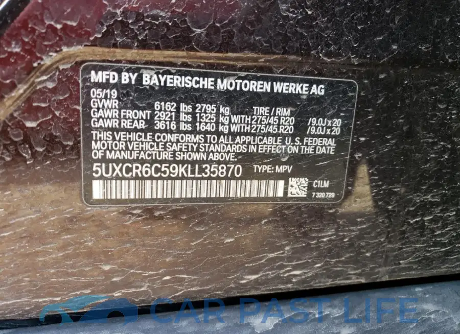 5UXCR6C59KLL35870# 14