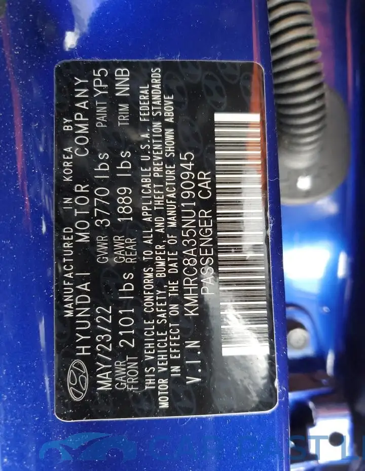 KMHRC8A35NU190945# 14