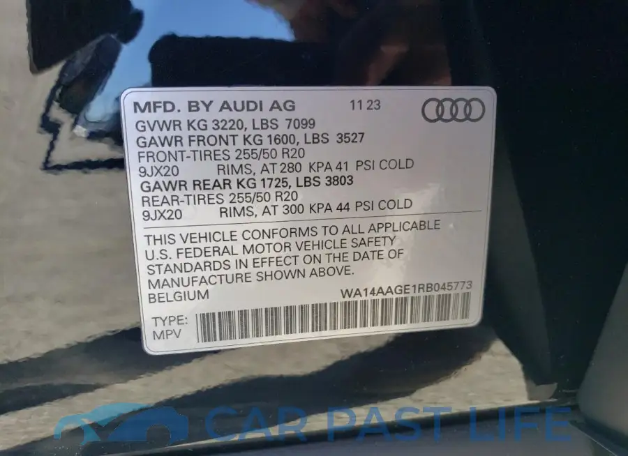 WA14AAGE1RB045773# 13
