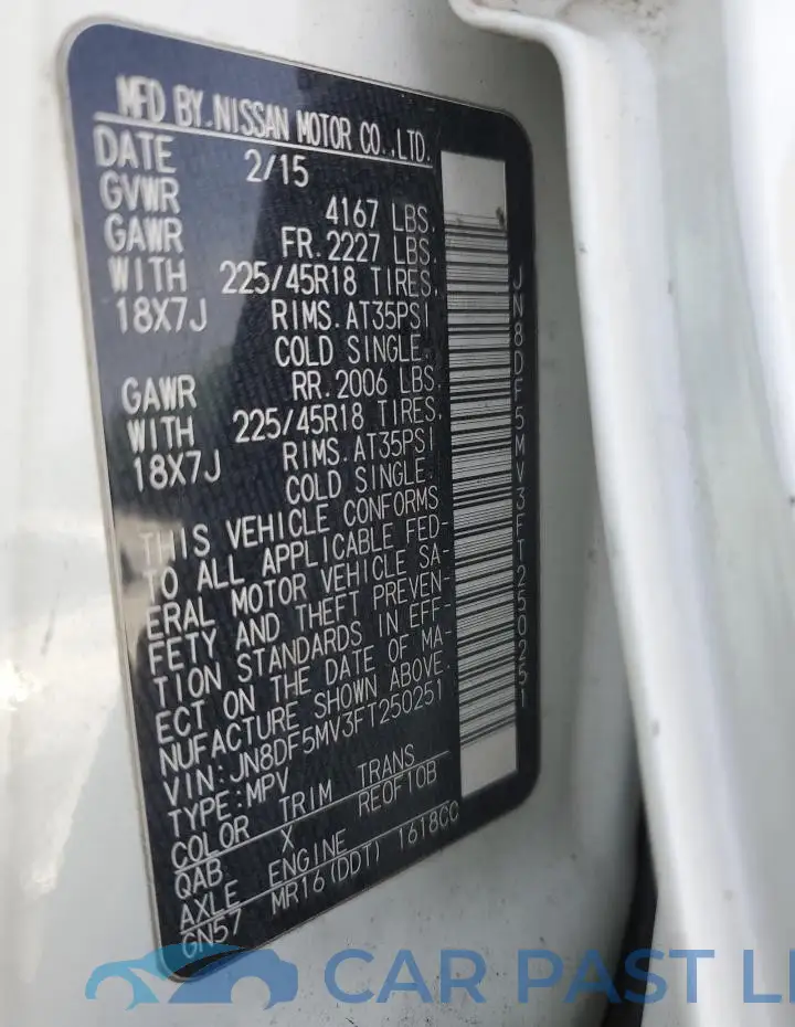 JN8DF5MV3FT250251# 12