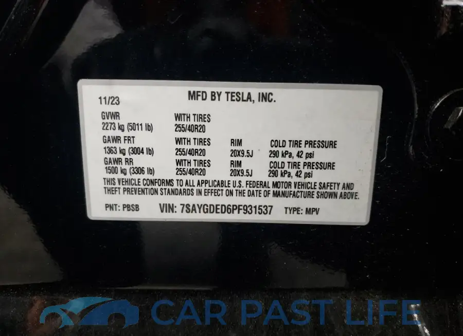 7SAYGDED6PF931537# 14
