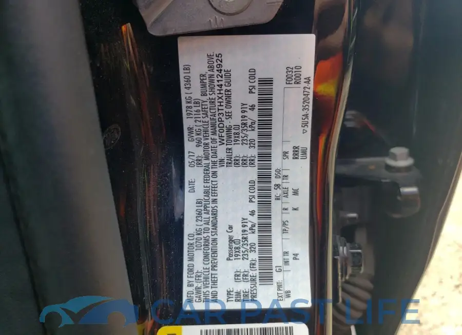 WF0DP3THXH4124925# 12