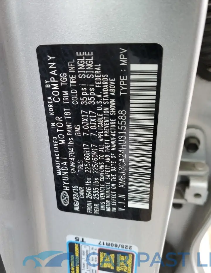 KM8J3CA24HU315588# 13