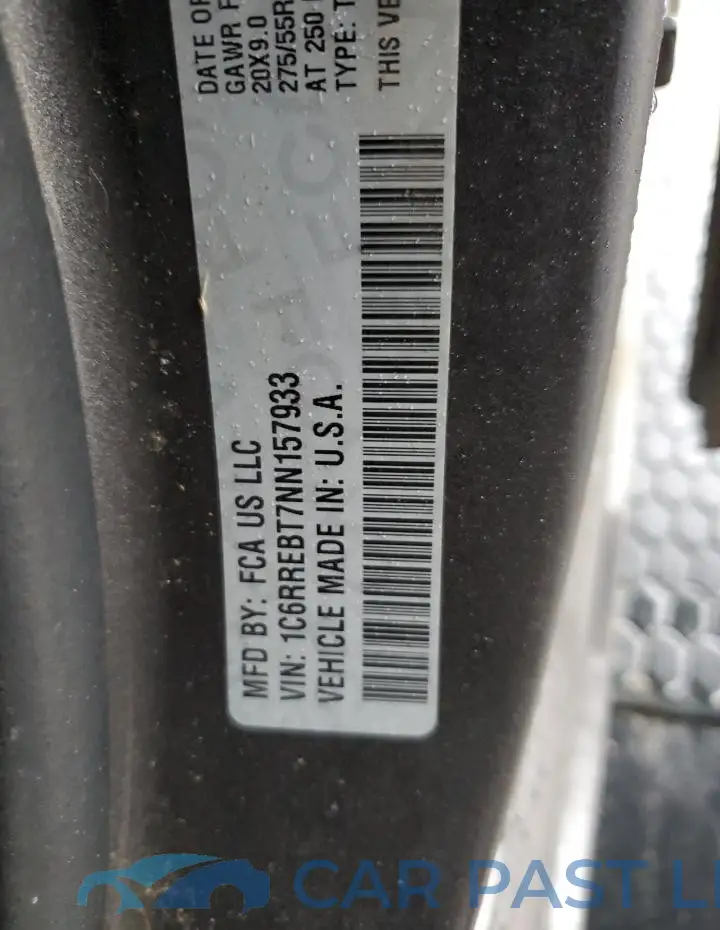 1C6RREBT7NN157933# 12