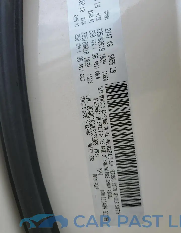2C4RC1GG2LR132968# 13