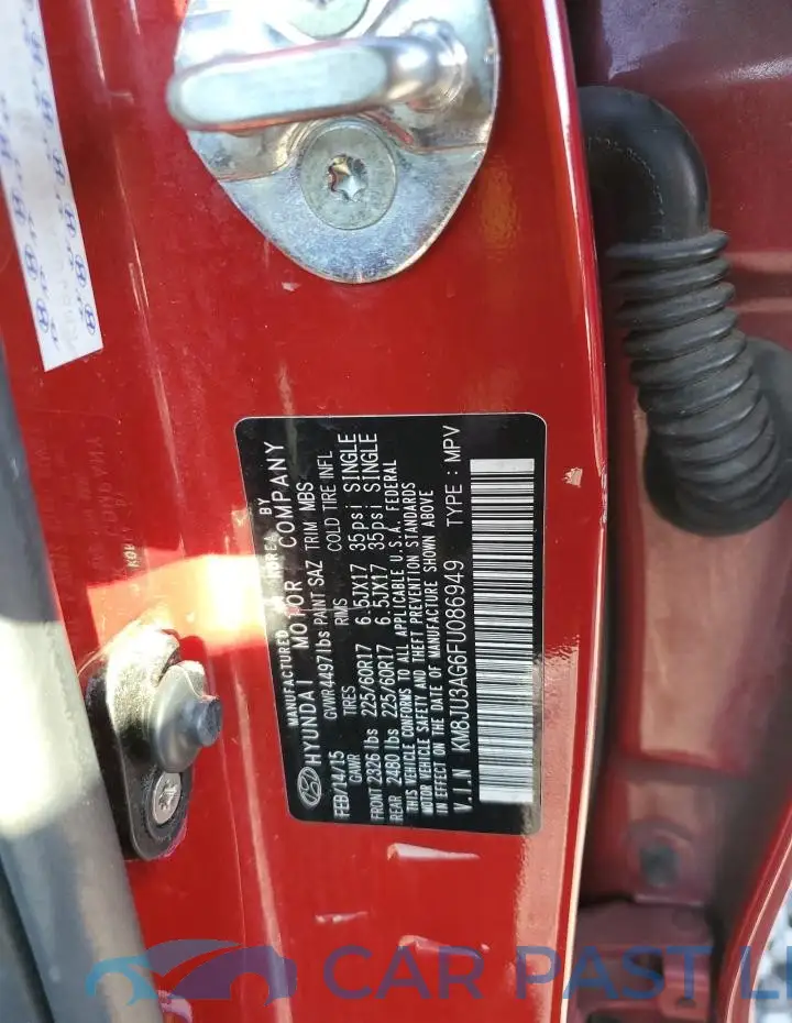 KM8JU3AG6FU086949# 13