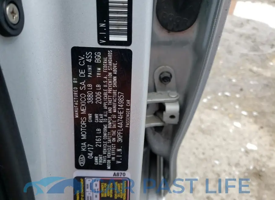 3KPFL4A74HE149857# 12