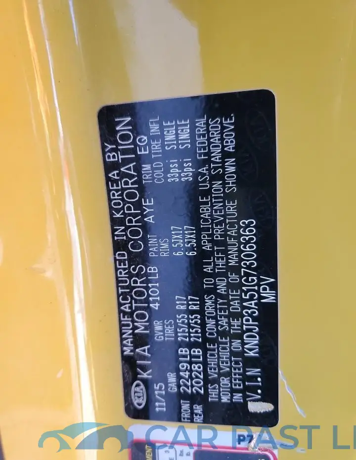 KNDJP3A51G7306363# 12