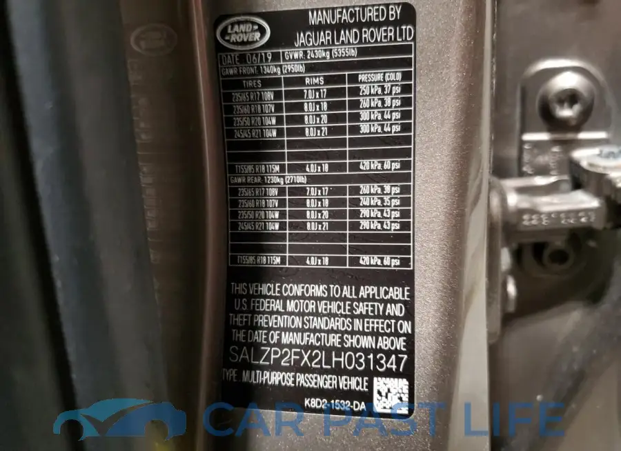 SALZP2FX2LH031347# 13