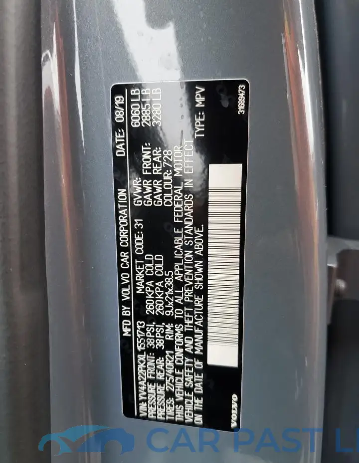 YV4A22PKXL1551713# 12