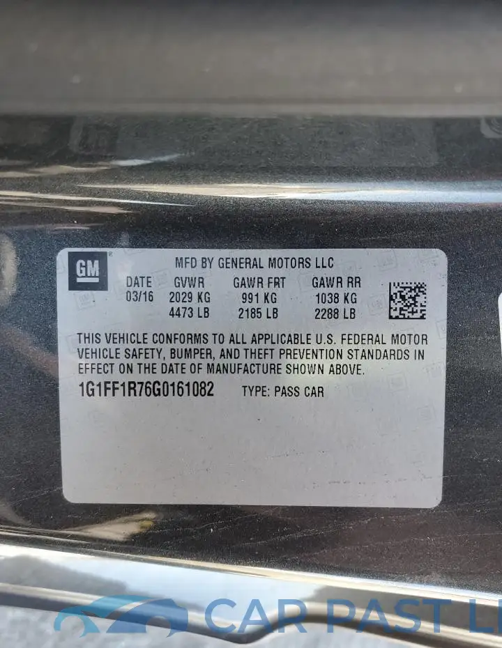 1G1FF1R76G0161082# 13