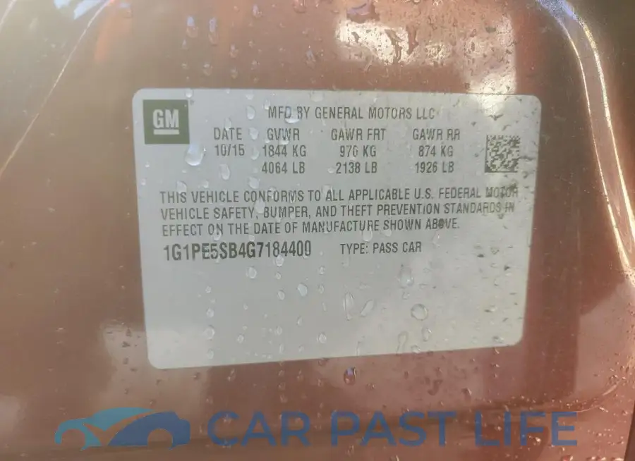 1G1PE5SB4G7184400# 12