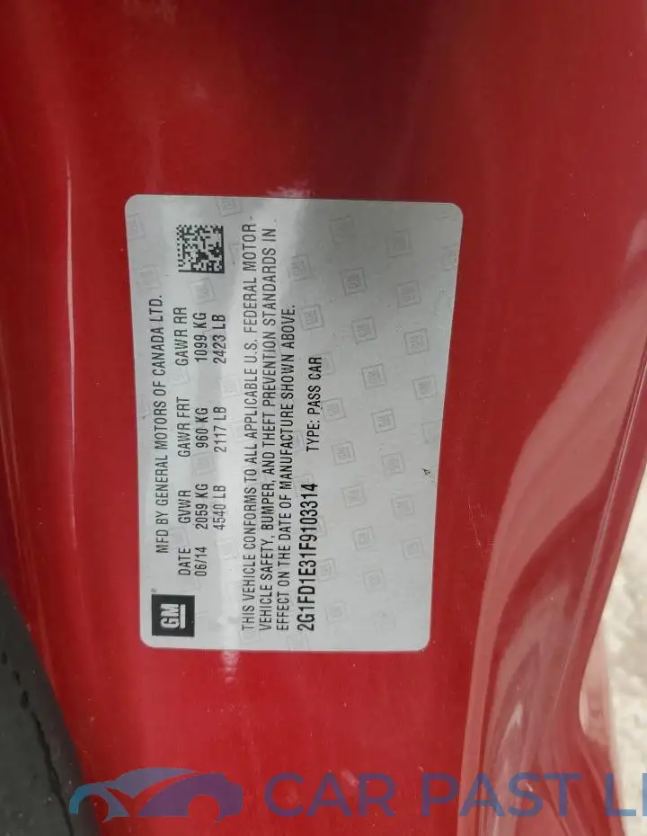 2G1FD1E31F9103314# 12