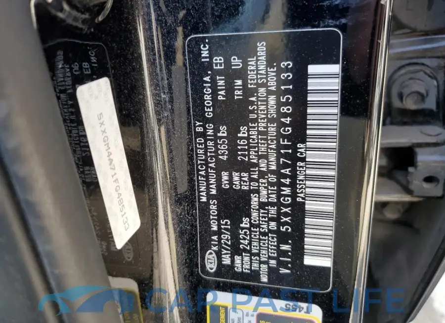 5XXGM4A71FG485133# 12