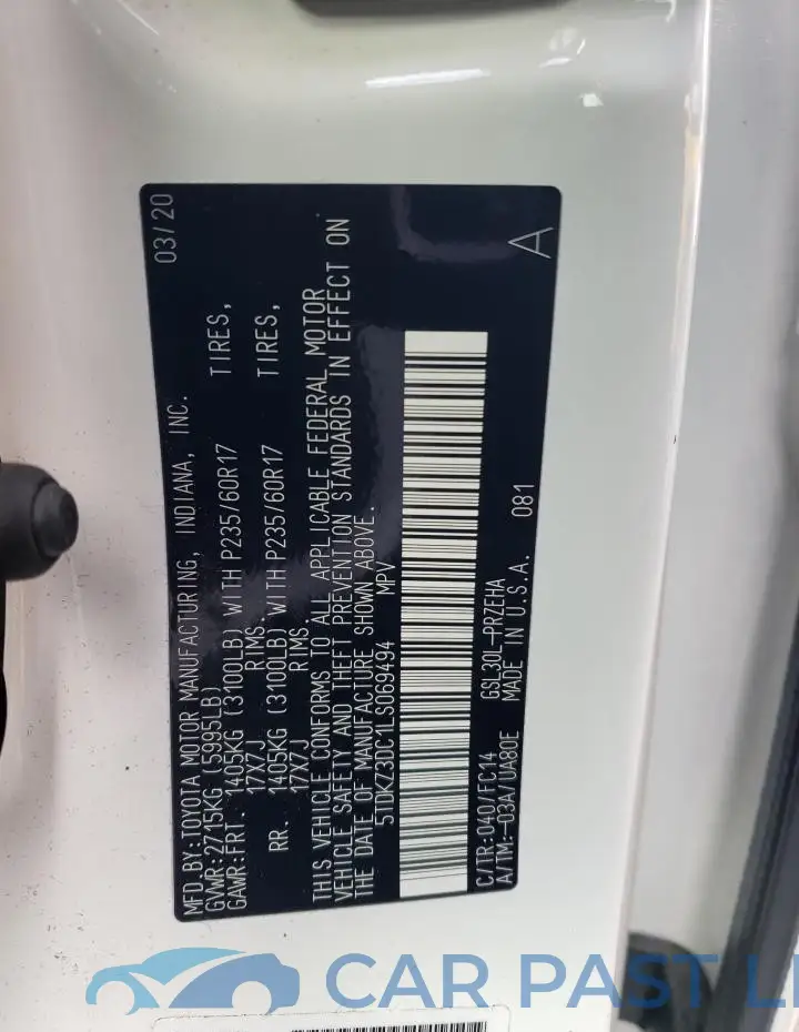 5TDKZ3DC1LS069494# 13