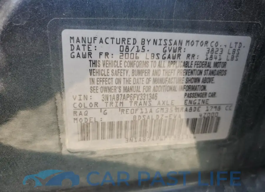 3N1AB7AP6FY331346# 12