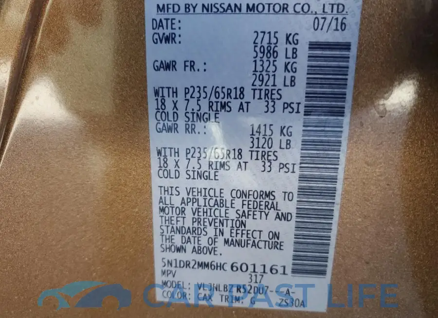 5N1DR2MM6HC601161# 14