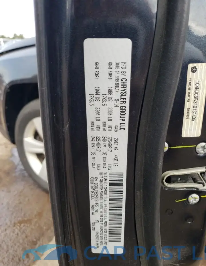 1C4NJCBB2FD131435# 12