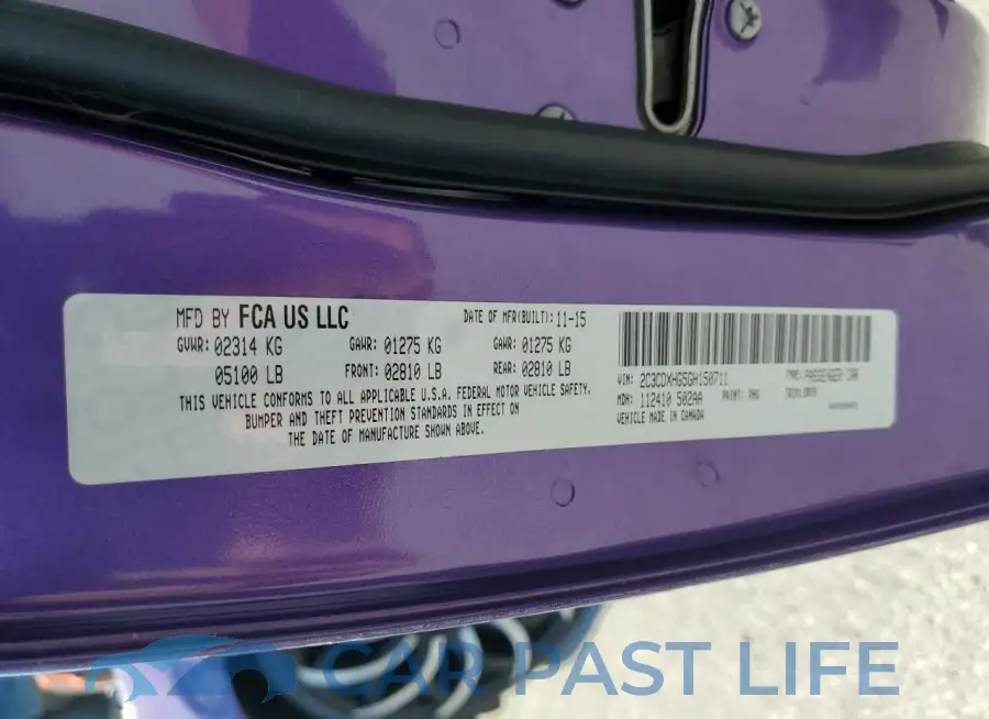 2C3CDXHG5GH150711# 12