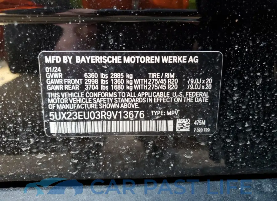 5UX23EU03R9V13676# 12