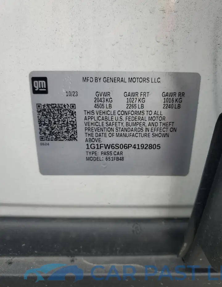 1G1FW6S06P4192805# 13