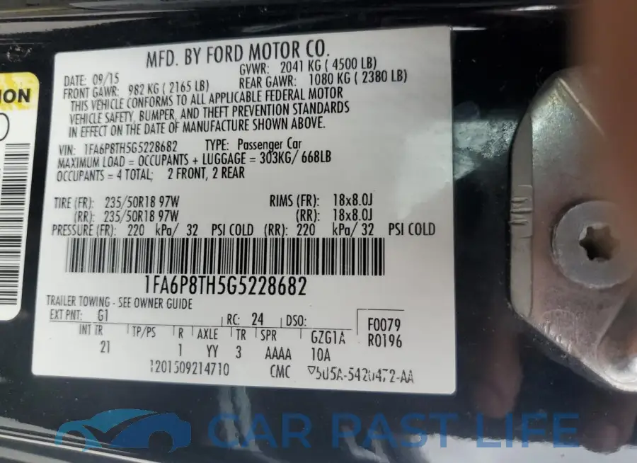 1FA6P8TH5G5228682# 12