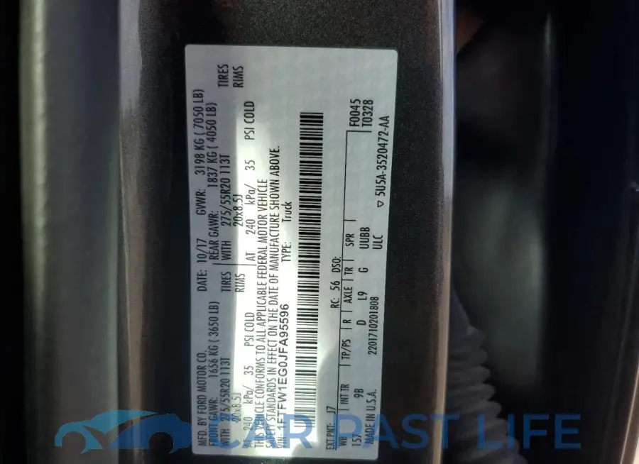 1FTFW1EG0JFA95596# 13