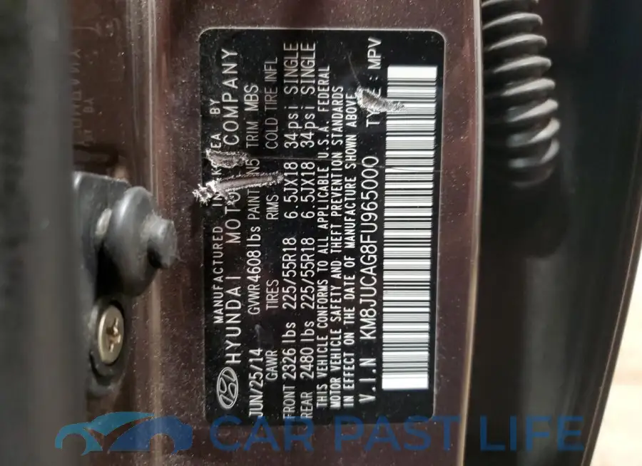 KM8JUCAG8FU965000# 12