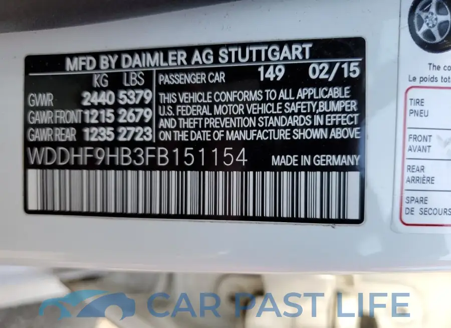 WDDHF9HB3FB151154# 12