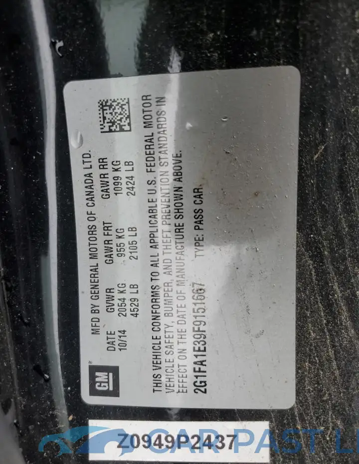 2G1FA1E39F9151667# 12