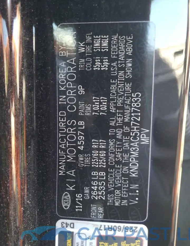 KNDPM3AC5H7217835# 13