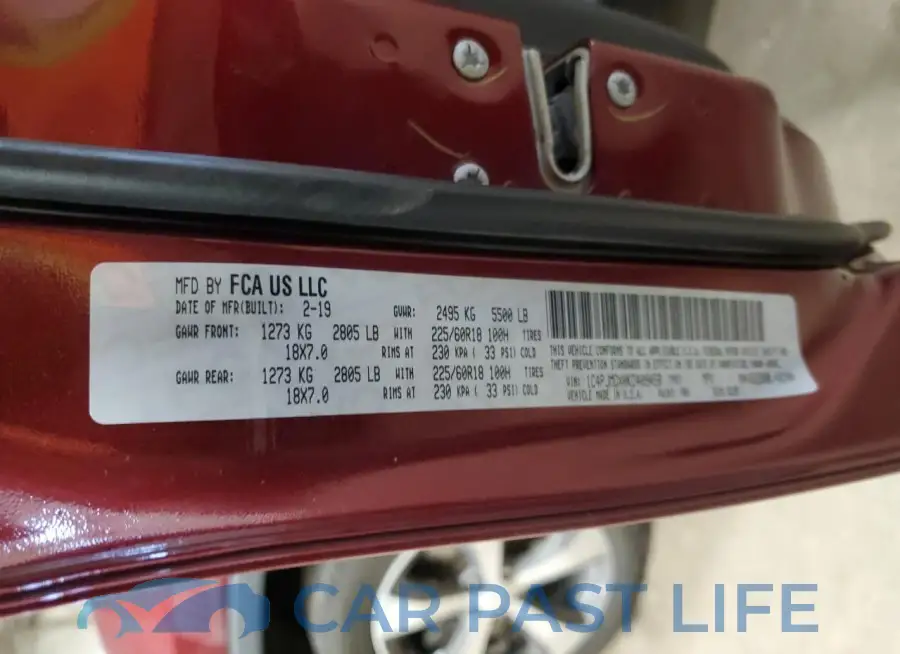 1C4PJMDX0KD409458# 12