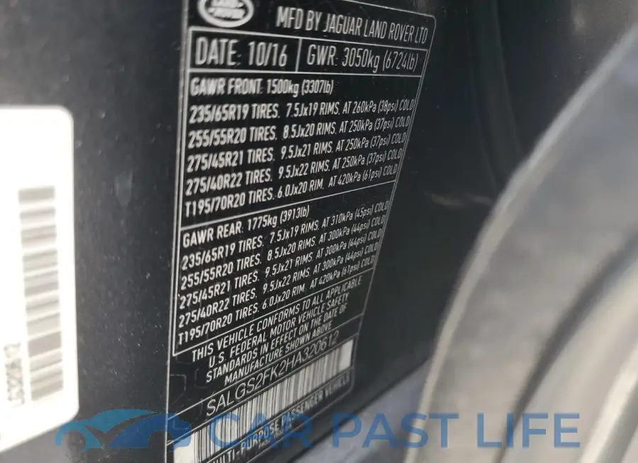 SALGS2FK2HA320612# 13